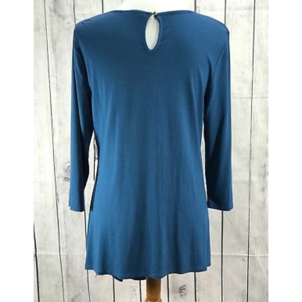 Vince Camuto Women Blue Long Sleeve Dress - Picture 4 of 7